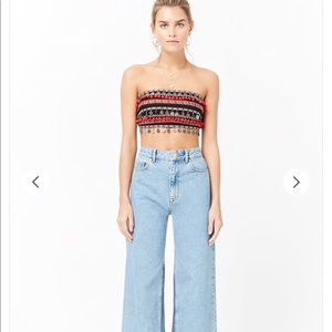 Forever 21 embellished bandeau size Small